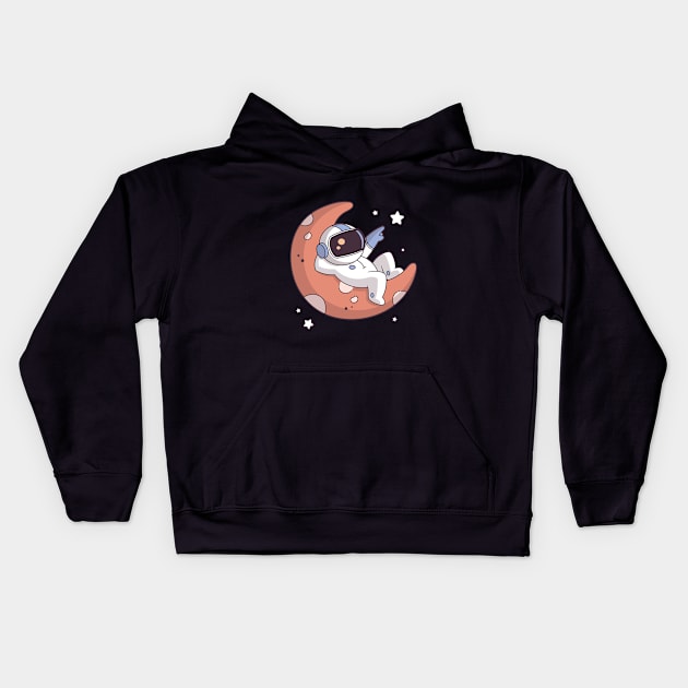 Spacelaxing Kids Hoodie by zoljo